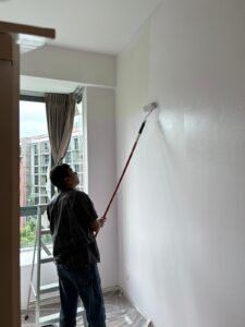 paint on the wall